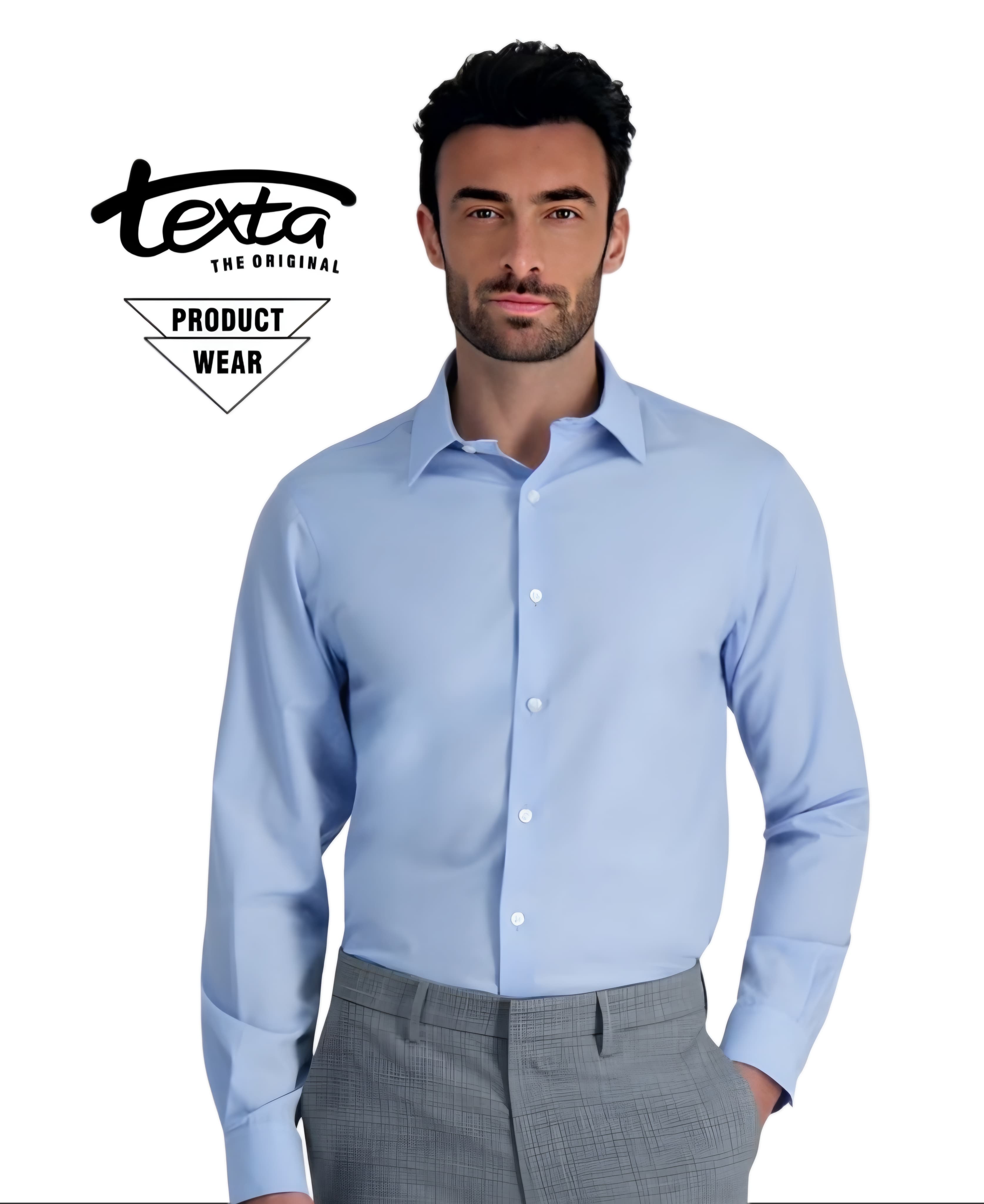 Man's classic formal shirt- luxury skyblue